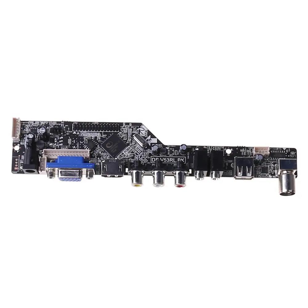 Универсальный контроллер для ЖК телевизора V53 плата драйвера ПК/VGA/HDMI/USB интерфейс