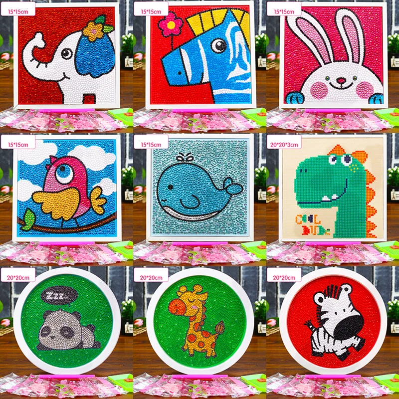 

5D DIY Diamond Painting Cartoon Special Shaped Diamond Embroidery Picture Rhinestone Children's Room Decoration 15x15cm 20x20cm