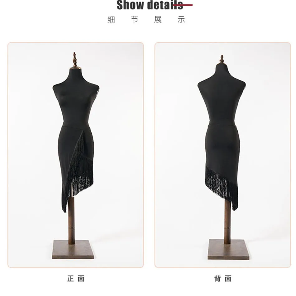 Платье для латинских танцев с бахромой женское юбка бальных танго чача