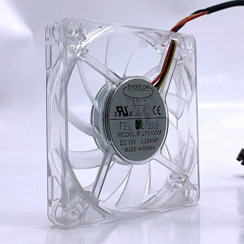 

R127010DM 70mm 12V Ultra Thin Slim Mosquito-Killing Lamp Computer CPU Chassis Silent Mute FG Fan