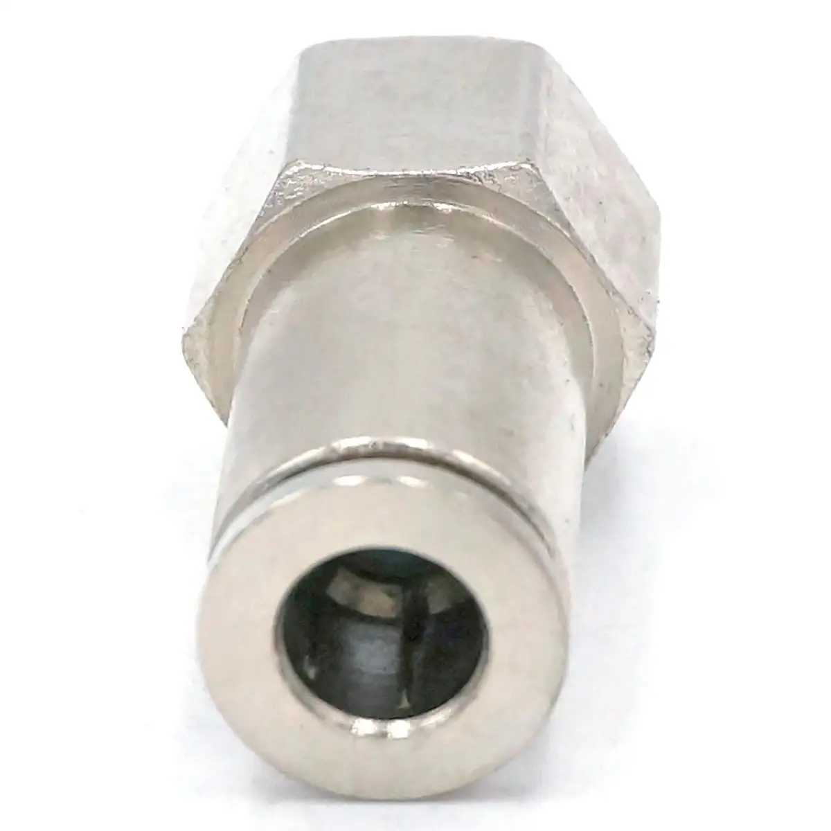 1/8 &quotBSP Female to Fit Tube O/D 6 мм Пневматический никелевый латунный пусковой соединитель