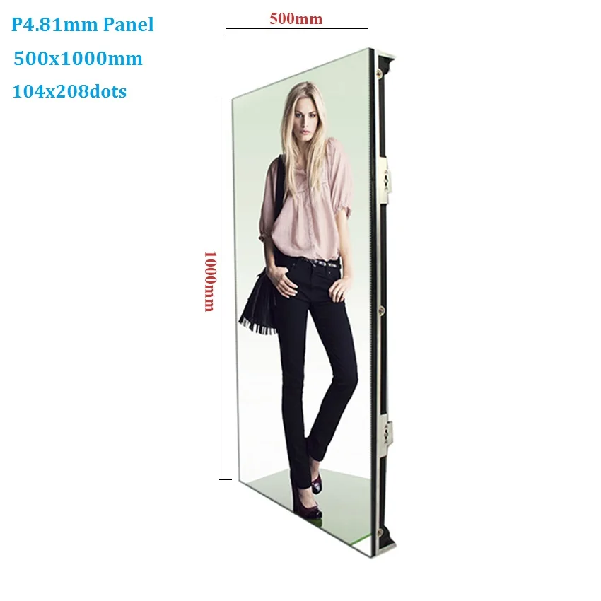 Уличный светодиодный дисплей P4.81 500 × 1000 мм прокатный шкаф SMD1921 дюйма|Светодиодные