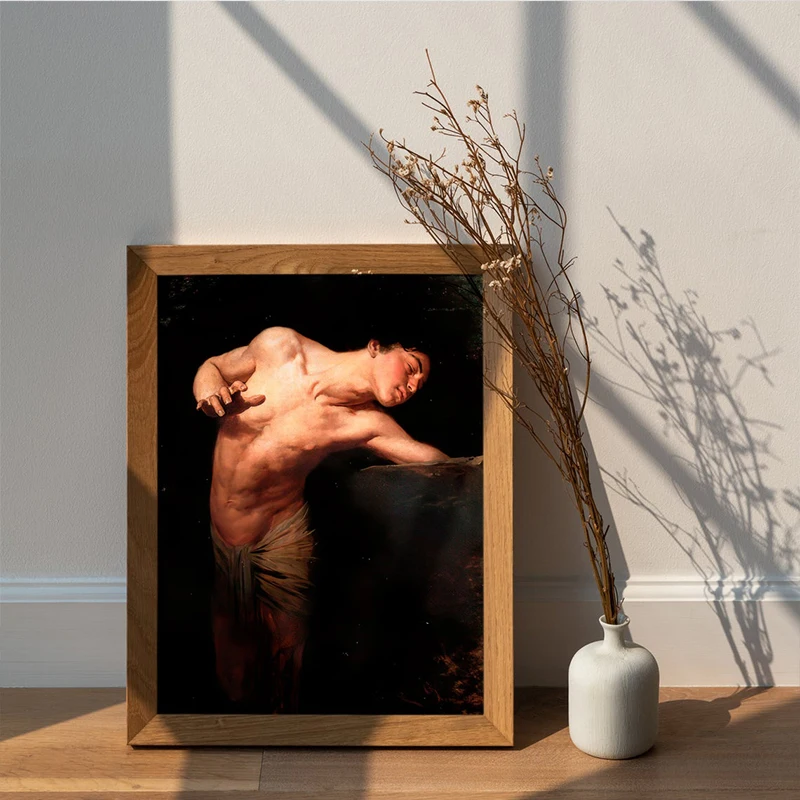 Мужской гей арт Винтаж настенный художественный постер картина принт настенная