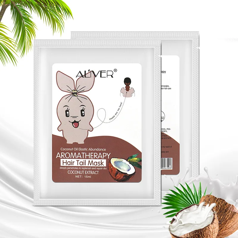 

Hair tail mask for smooth and moistening