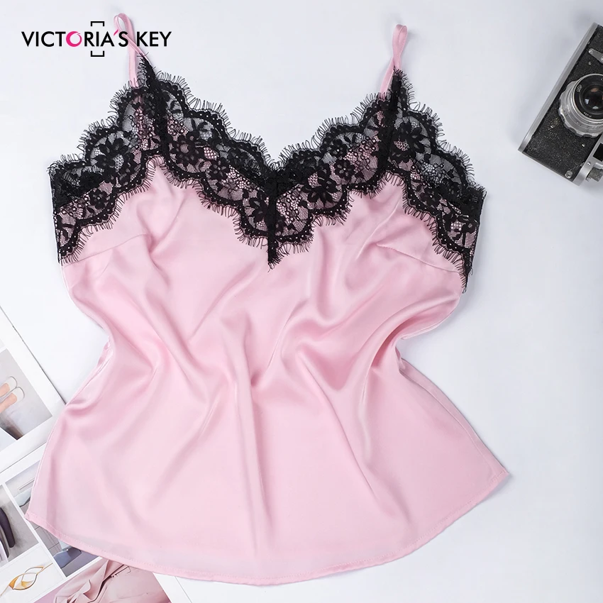 Викторианский ключ кружевная отделка атласные Cami и полосатые шорты пижамный комплект женское сексуальное белье набор Ночная сорочка Осенняя Дамская пижама