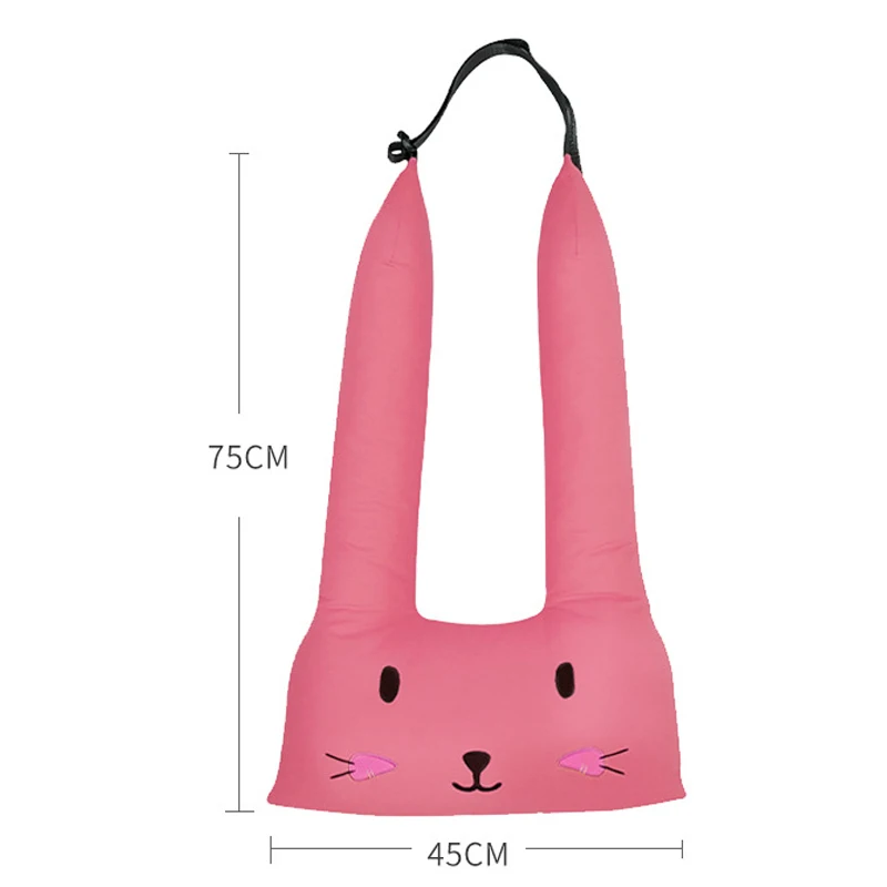 Автомобильный детский ремень на подголовник с мультипликационным принтом для