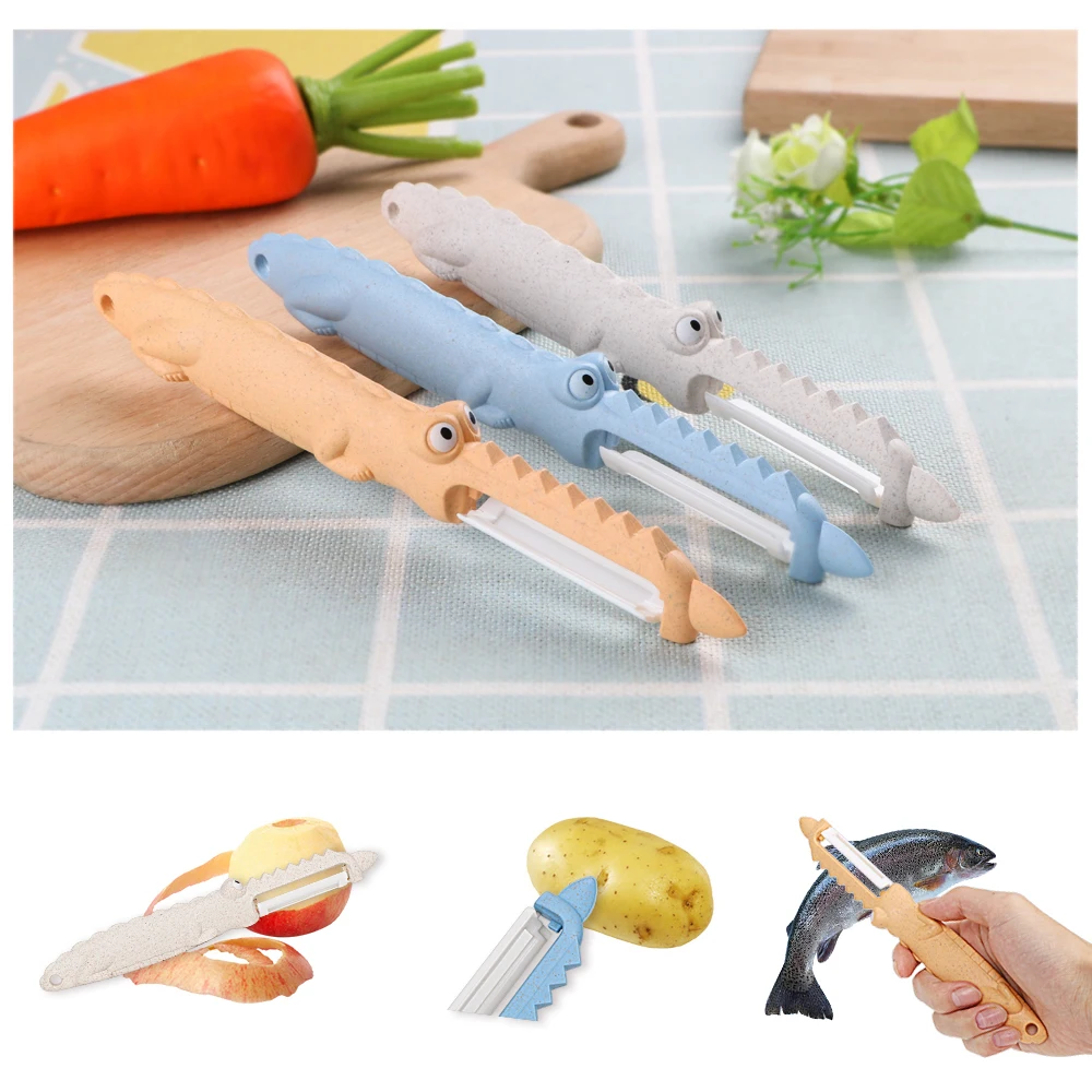 

Crocodile Sharp Cutter Vegetable Peeler Knife Slicer Peeler Carrot Potato Fruit Shred Grater Ceramics Peeler Zester