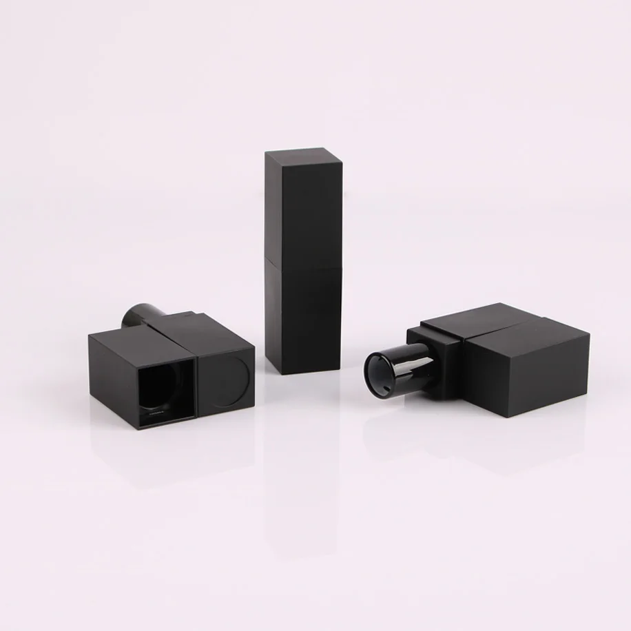 2 шт./лот 12 1 мм квадратный контейнер помады в матовый черный цвет пустые упаковки