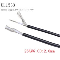 26awg ul1533 shielded wire signal cable channel audio 1 single core electronic headphone copper anti interference shielding wire