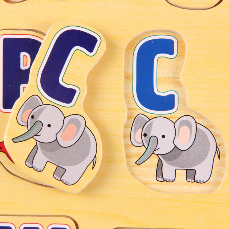 Детский русский/Арабский деревянный пазл игрушка алфавит детский Обучающие