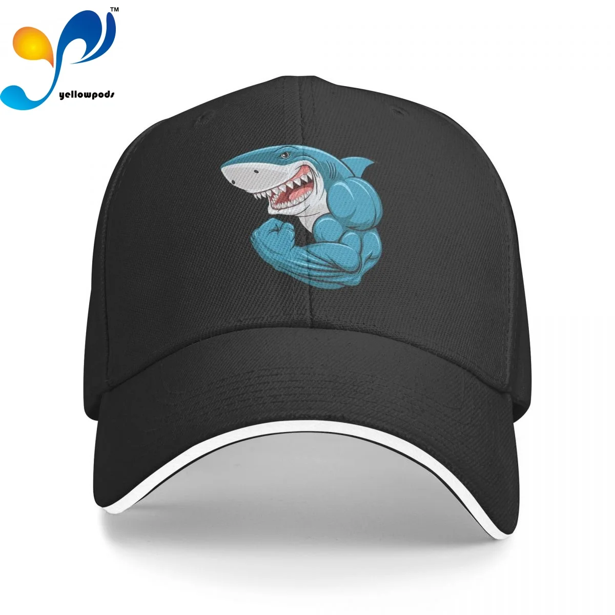 

Muscle Sharks Trucker Cap Snapback Hat for Men Baseball Valve Mens Hats Caps for Logo