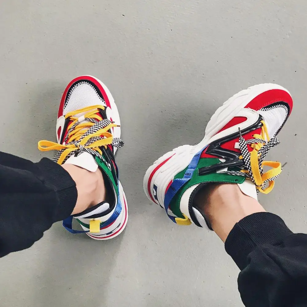 Мужские кроссовки на все сезоны повседневные разноцветные большие размеры 35-46 001