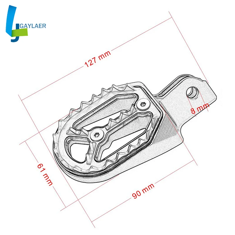 

CNC Motorcycle Foot Pegs For For Honda CRF230 L CRF230L 2003-2009 High Quality Dirt Bike Foot Rest CRF230F 2005-2015