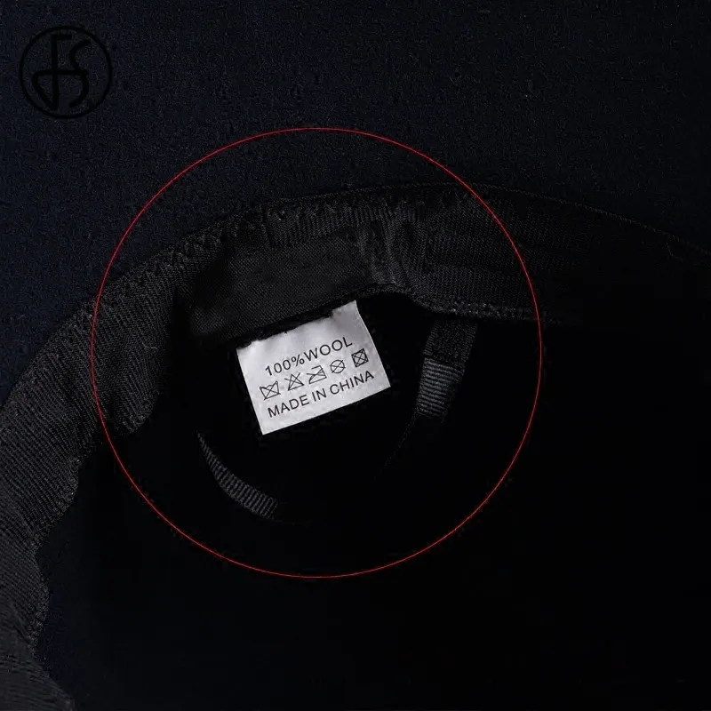 Женская шляпа Колокол FS Повседневная теплая из 100% шерсти с широкими полями