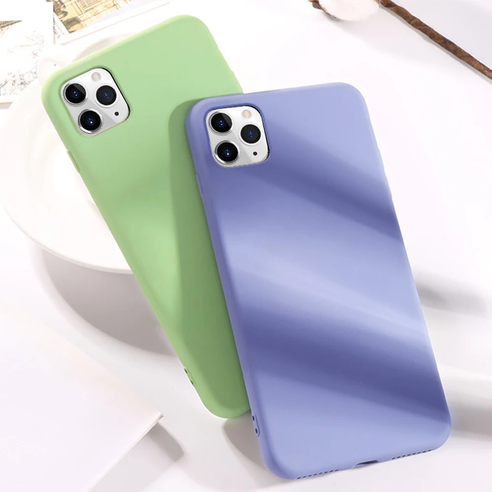 LAPOPNUT простой милый мягкий чехол карамельного цвета для IPhone 11 Pro Max Xs Xr X 8 7 Plus 6 6s