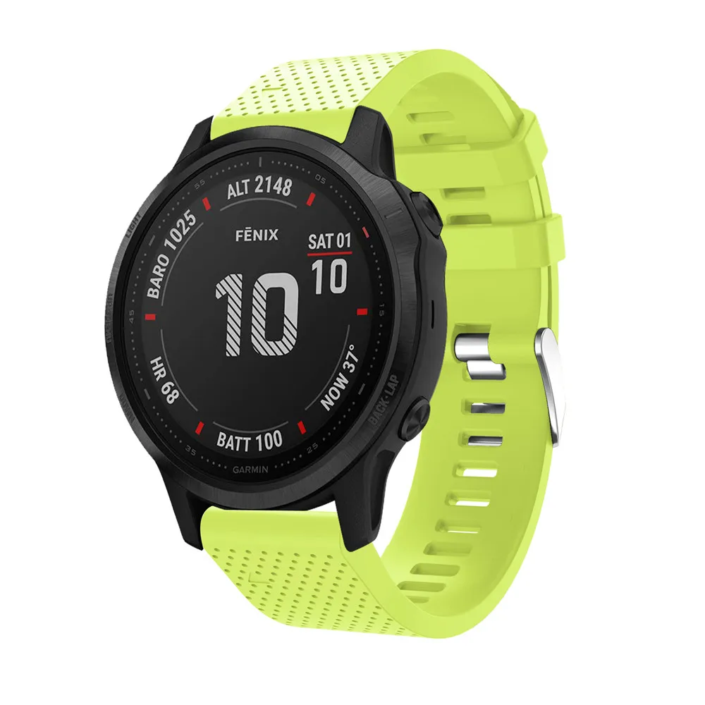20 мм ремешок для часов Garmin Fenix 6S часы с быстрым выпуском легко подходят силиконовый ремешок на запястье ремни для Garmin Fenix 5s Plus ремень
