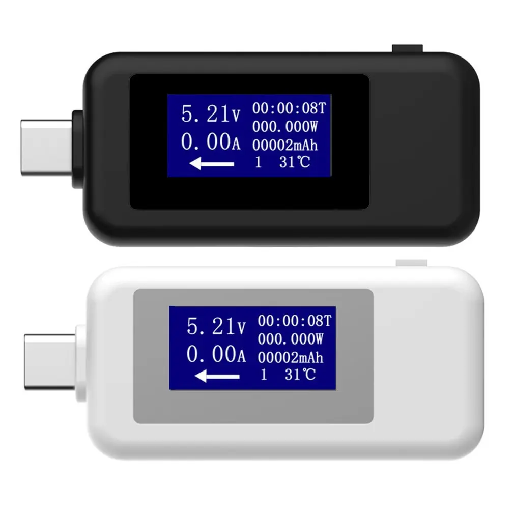Многофункциональный двойной USB-вольтметр Type-c тестер монитор безопасности