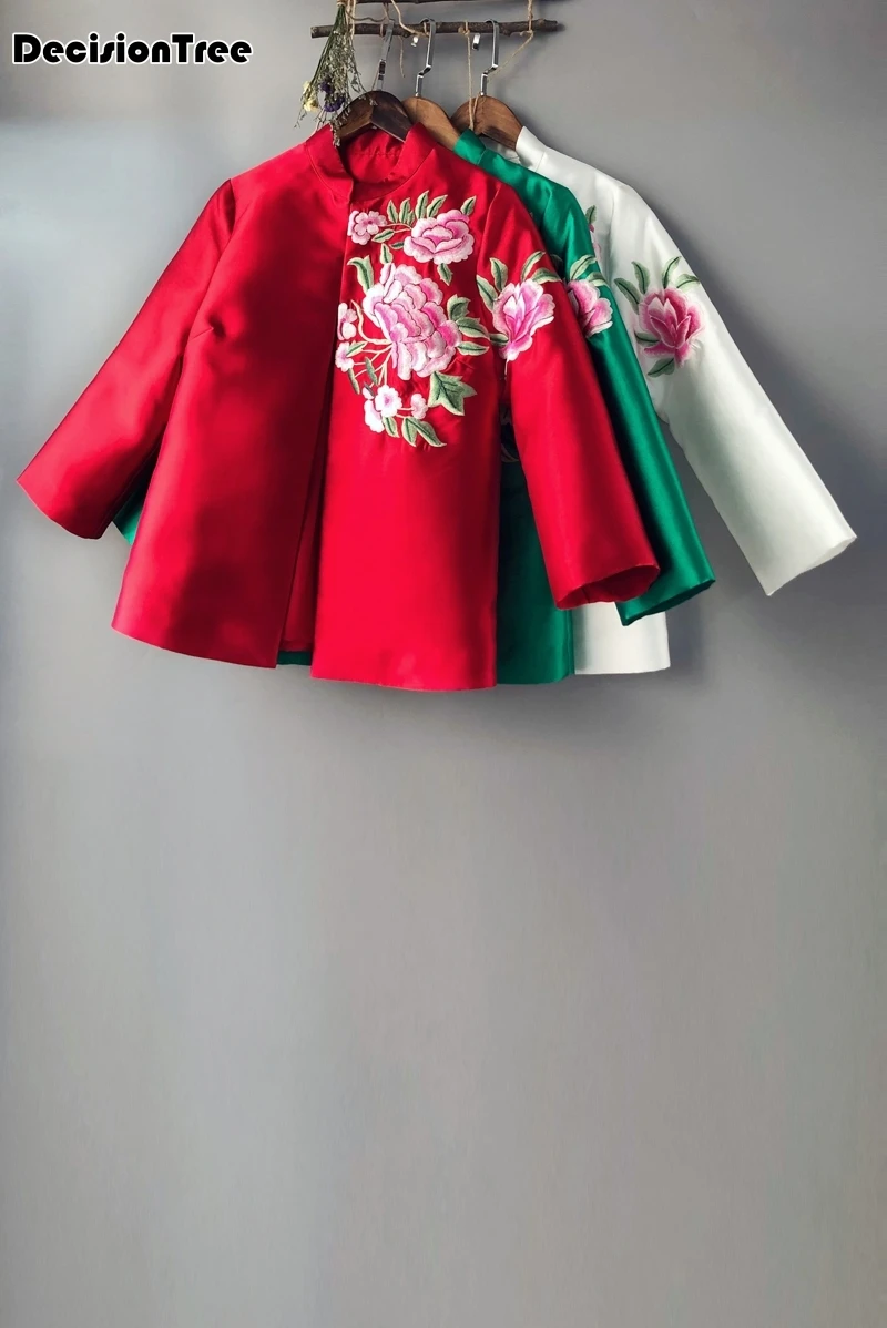 cheongsam топ китайский стиль Одежда традиционная китайская одежда для женщин qipao Топ пятнистая рубашка Женский Топ с вышивкой