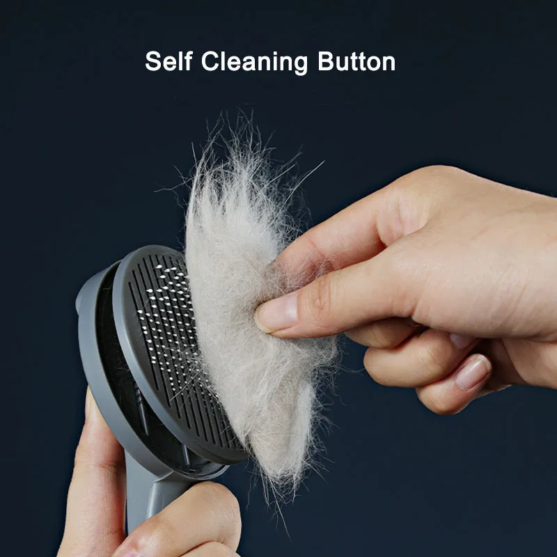 Самоочищающаяся расческа для кошек и собак щетка удаления шерсти домашних
