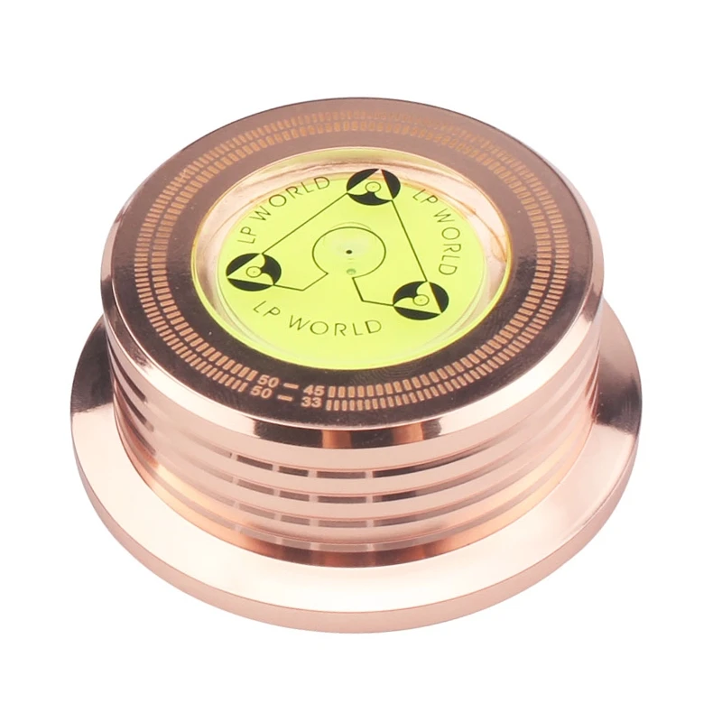

Universal 50Hz LP Vinyl Record Player Disc Turntable Stabilizer with Level Aluminum Alloy Weight Clamp
