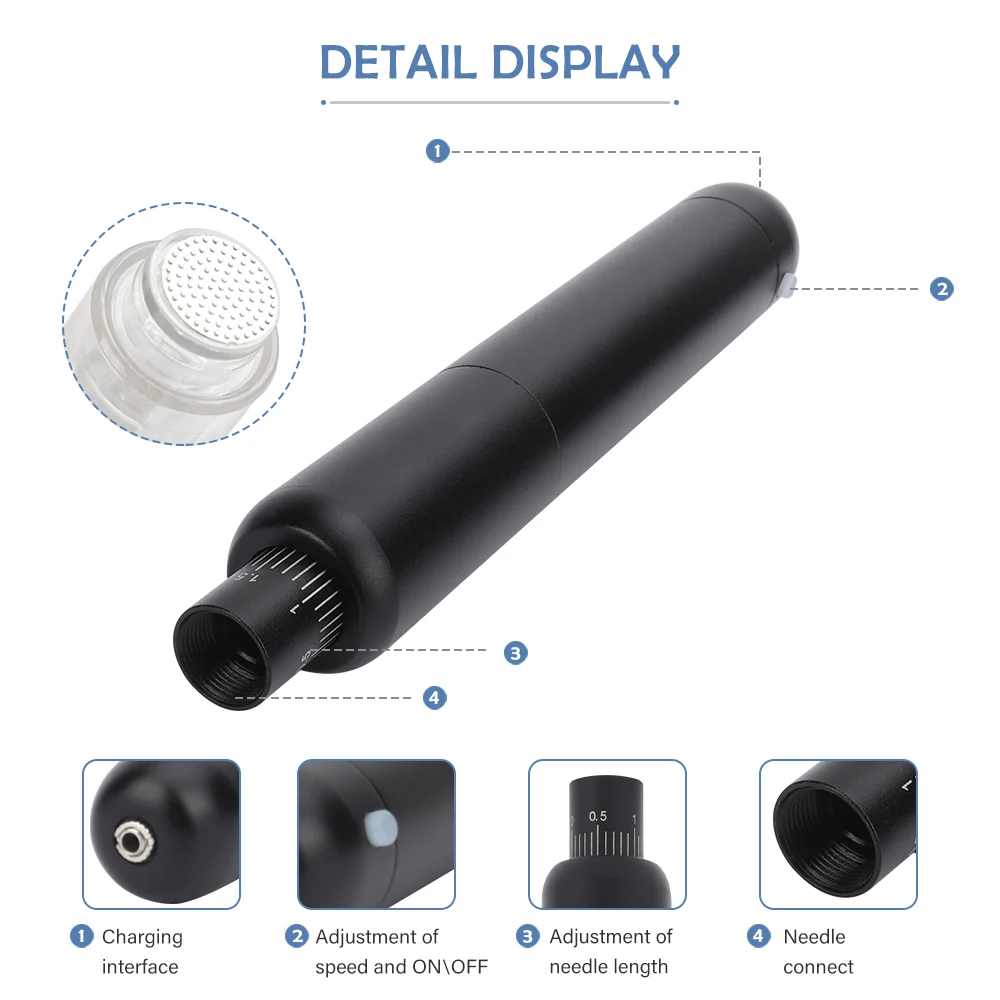 

Electric Screw Derma Pen Wireless Skin Care Machine Device Professional Microneedeling Pen Micro Needle Pen Skincare Tools