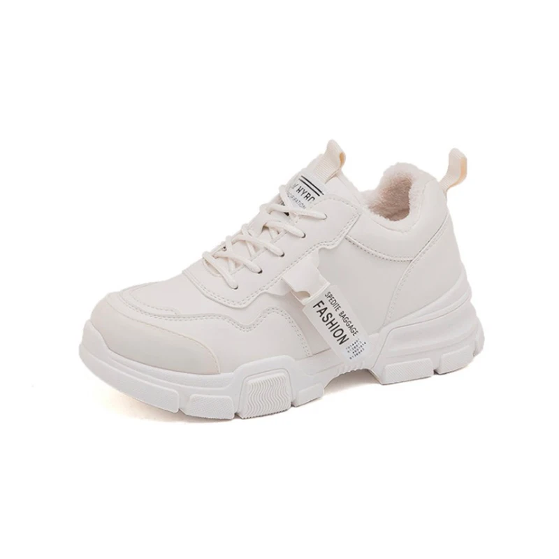 Женская Повседневная обувь из искусственной кожи модные женские кроссовки на