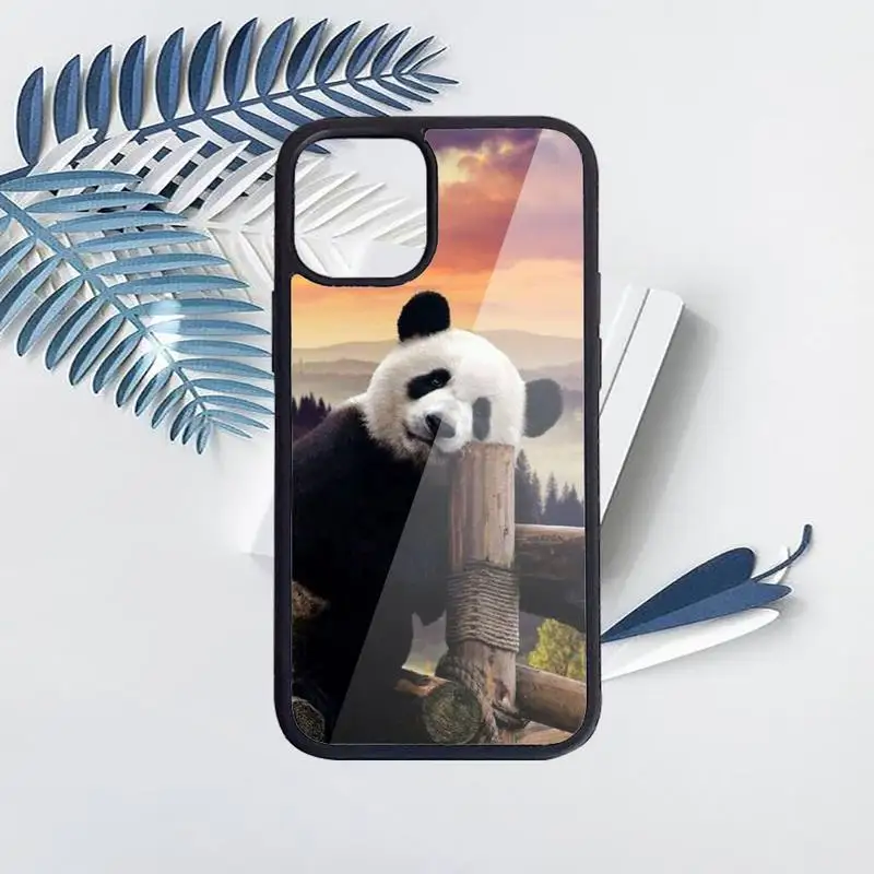 

animal panda Phone Case for iPhone 11 12 pro XS MAX 8 7 6 6S Plus X 5S SE 2020 XR Hard PC