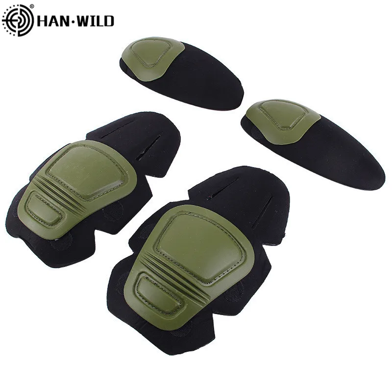 Tactical Knee&Elbow Protector Pad for Paintball Airsoft Combat Uniform Military Suit 2 Knee Pads&2 Elbow Pads Just for Frog Suit