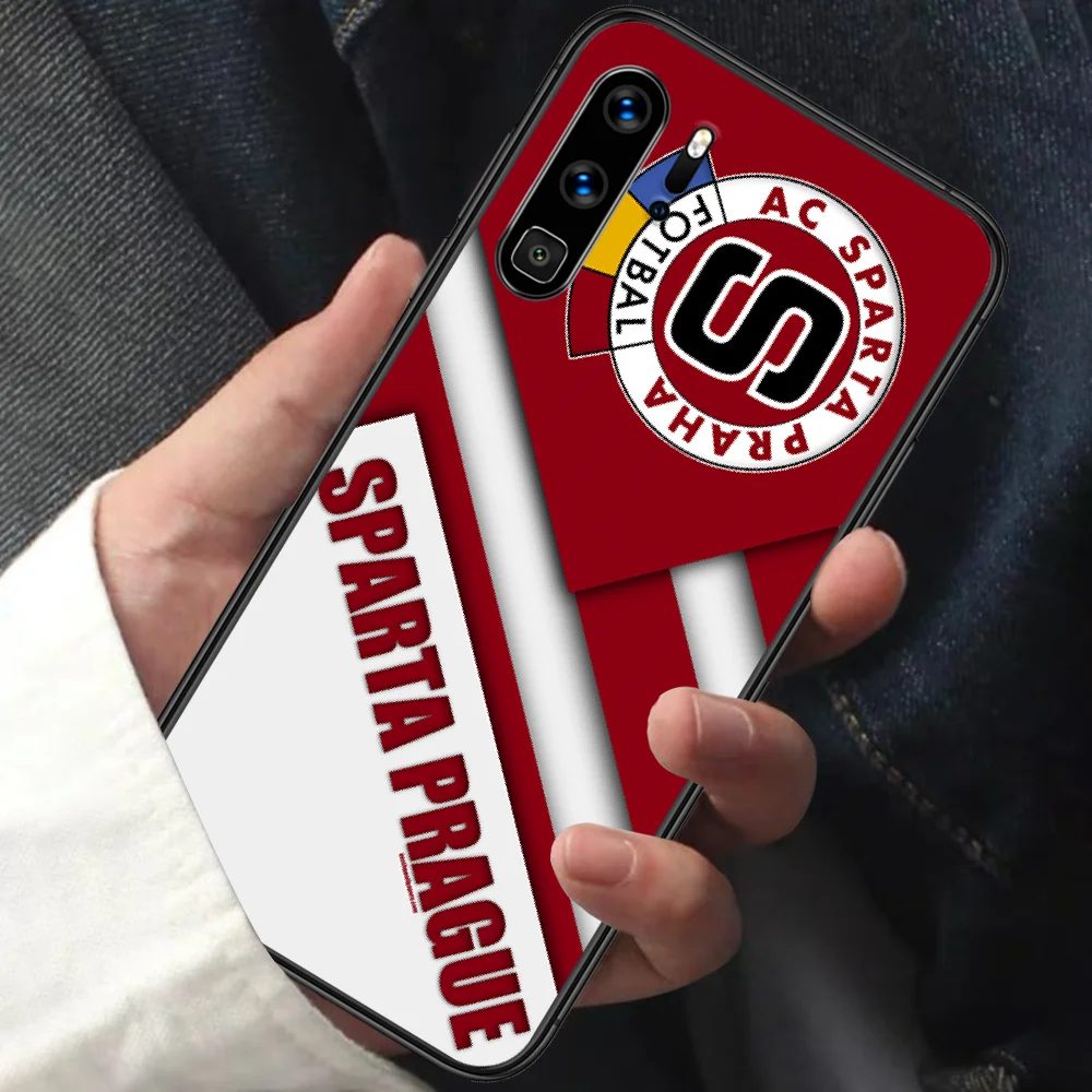 

SPARTA PRAHA Football Phone Case For HUAWEI P 9 10 20 30 40 Lite smart Pro Z 2019 Nova 5T 6 7 i black Cell Pretty Etui Fashion
