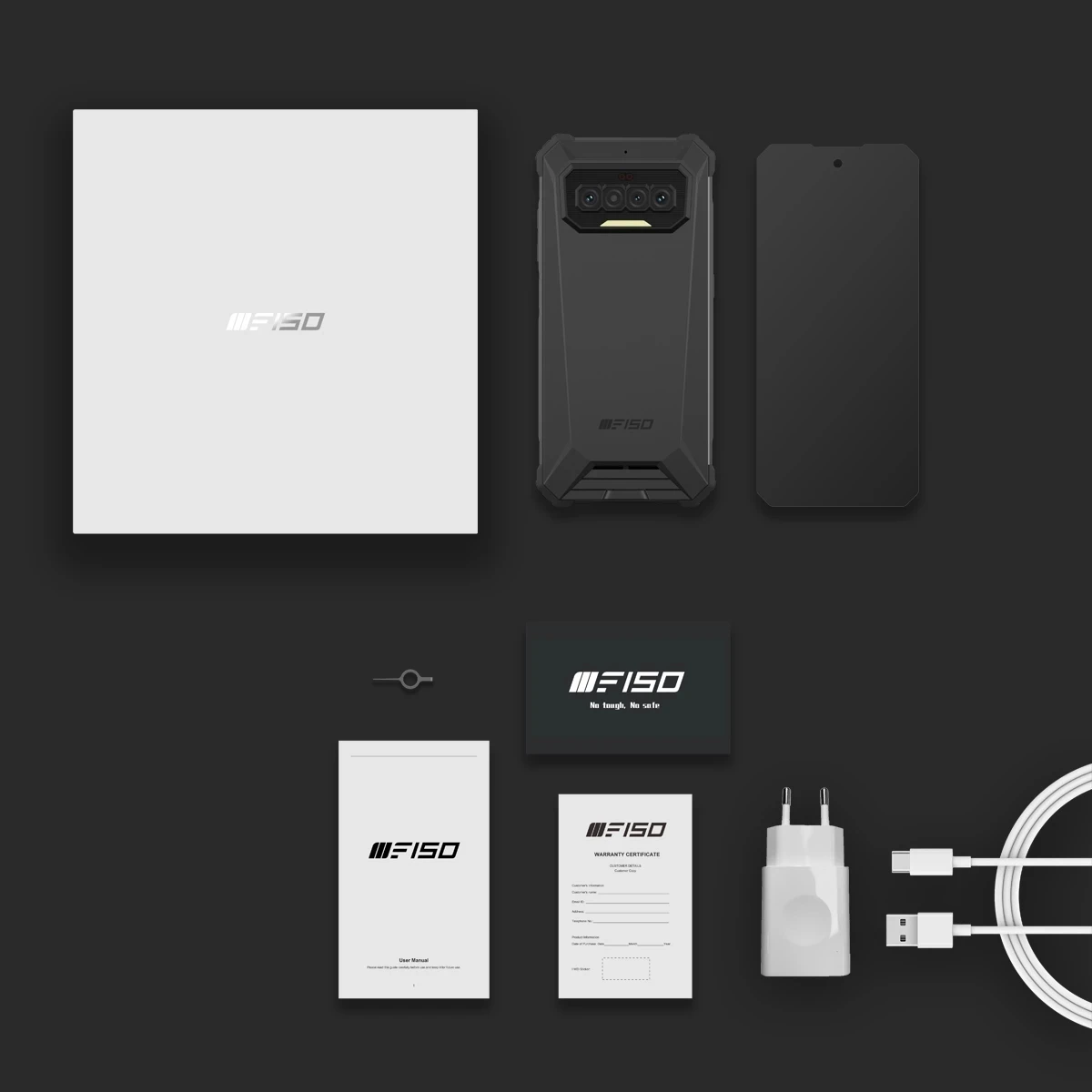 IIIF150 R2022 Android 11 Smartphone 8GB+128GB 64MP+20MP AF Night Vision 6.78'' FHD Waterproof 8300mAh NFC Rugged Phone