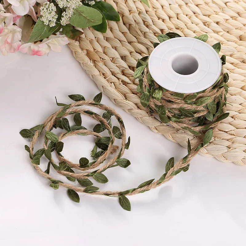 5m NEW Vintage White Flower Lace Jute Linen Hessian Event Party Supplies Bouquet Wedding Accessories Decoration Burlap Roll