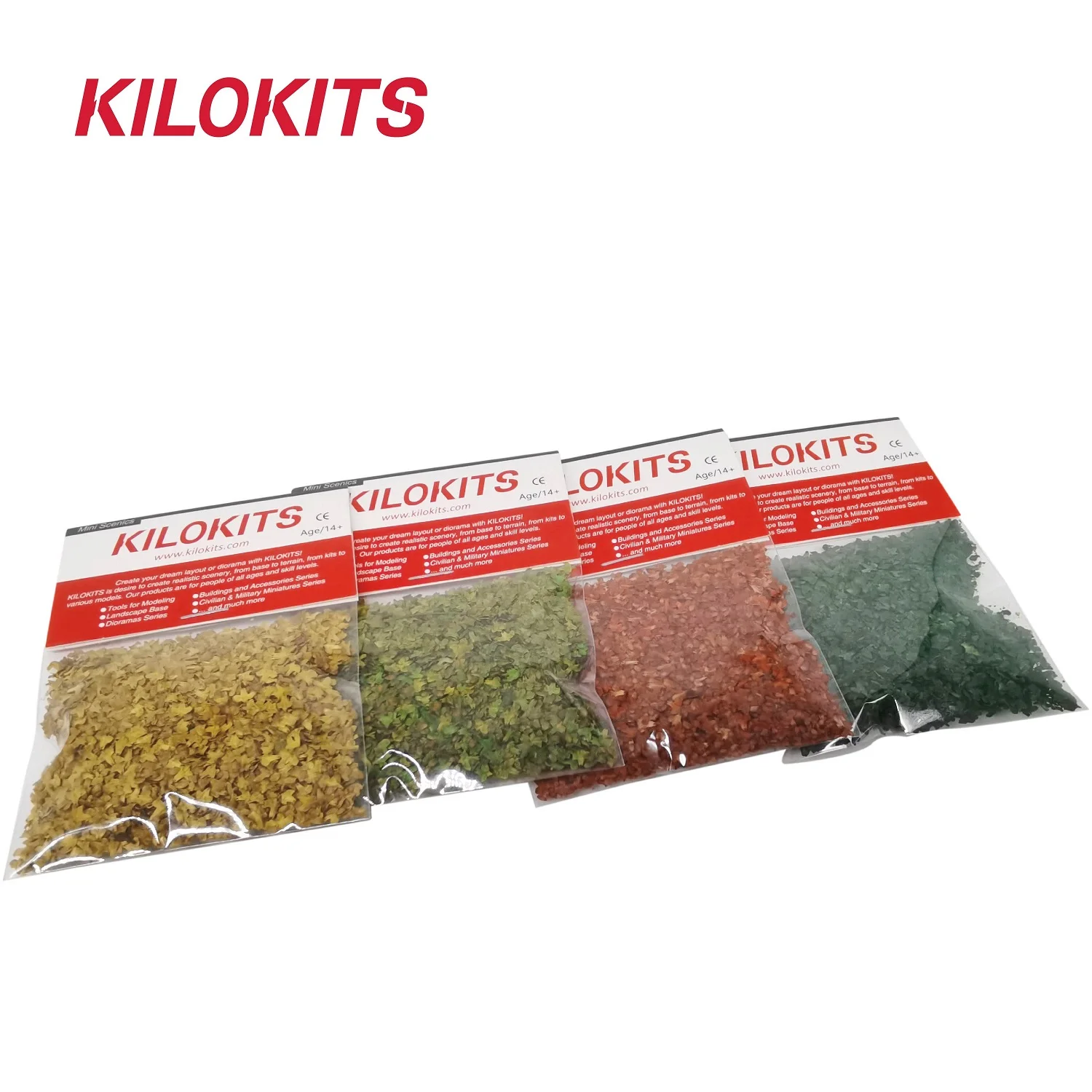 

Four-Color Set Model Tree Leaves for Railroad Terrain Diorama Miniature Accessories 1/35 1/72 1/87 1/160 HO O OO Scale