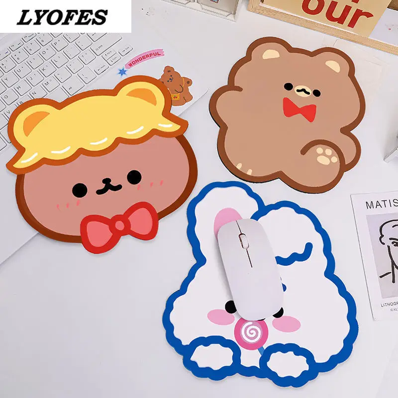 

Lovely kawaii Cute Bear Animal Mouse Pad Desk Big Mat Pads Waterproof Office Home Decoration Cup Mat Antislip Girls Boys Room