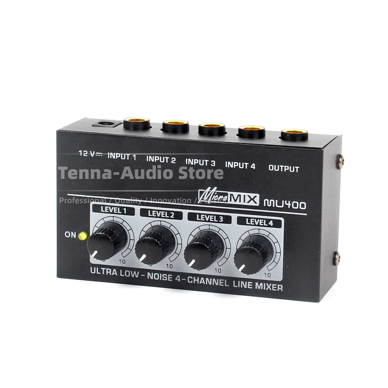 4-канальный аудиомиксер для гитары комбайнер басов смешивающая консоль звуковой