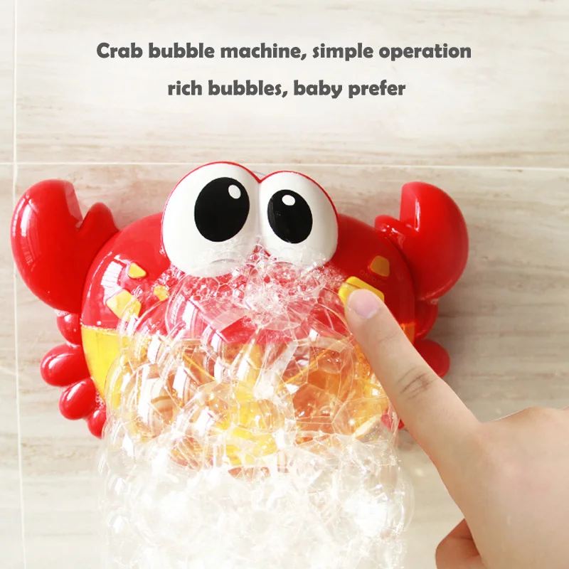 Bubble Краб игрушка для ванны машина Bubble крабы лягушка музыкальная Ванна мыло автоматический пузырь чайник Ванная комната для малышей Малыш игрушка подарок