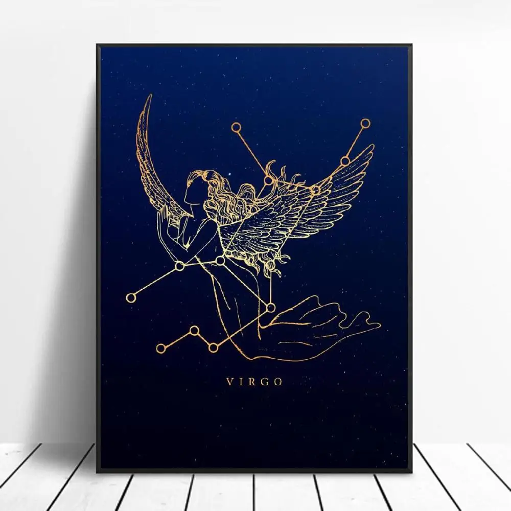 Скандинавская созвездия простое настенное искусство холст плакаты принты