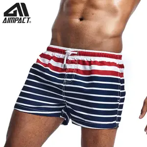 Новые Модные Полосатые мужские шорты для плавания, купальные костюмы для мужчин, спортивные плавки для плавания, быстросохнущие купальники, гибридные шорты AM2211