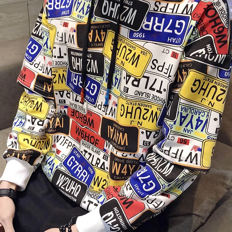 

2020, Harajuku, fall hooded sweatshirt, hip hop, men, print, casual wear, hood