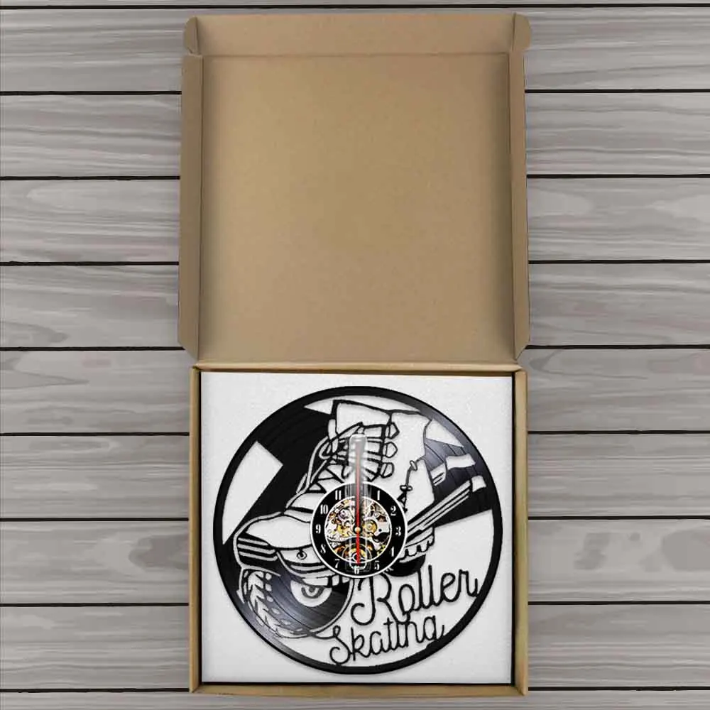 Роликовые коньки виниловые 3D настенные часы Винтажные висячие винтажные