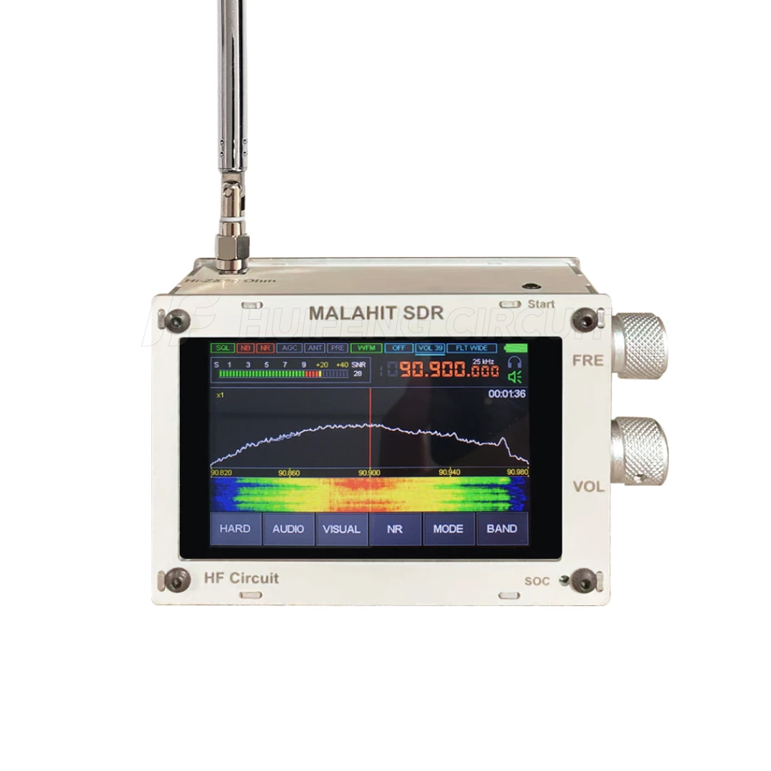 1 10d Hifi аудио 50 кгц-2 ГГц MALAHIT SDR DSP приемник радио AM/SSB/NFM/WFM с динамиком 3 5 &quotэкран |