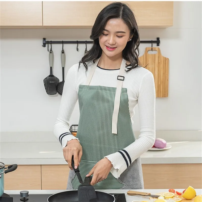 Фартук женский водонепроницаемый и маслостойкий кухонный комбинезон без