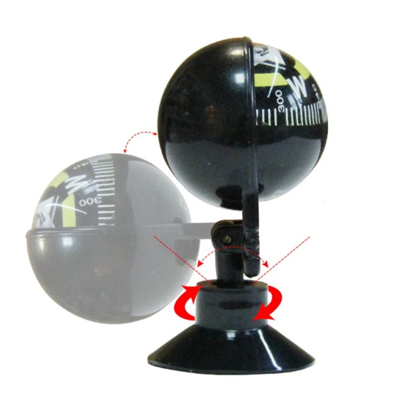 Высококачественный автомобильный компас с вращением на 360 градусов