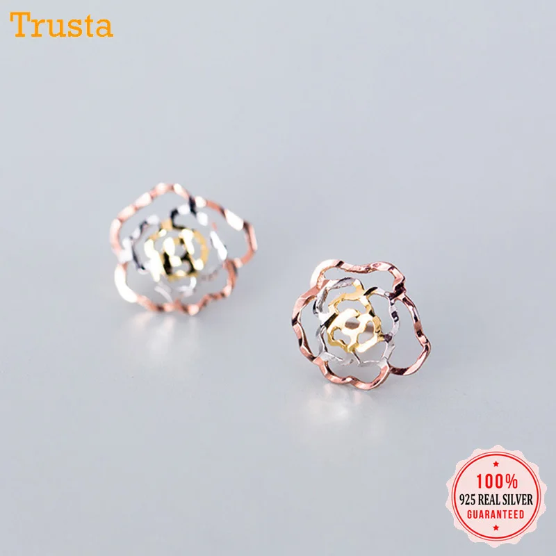 Trusta 2019 новый 925 стерлингового серебра серьги серебристого цвета Бижутерия модные