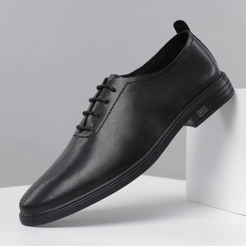 

Mens Causal Shoes Casual Shoes For Men Leather Zapatos De Hombre Mens Leisure Sapatos Fashion Black Men's Spring
