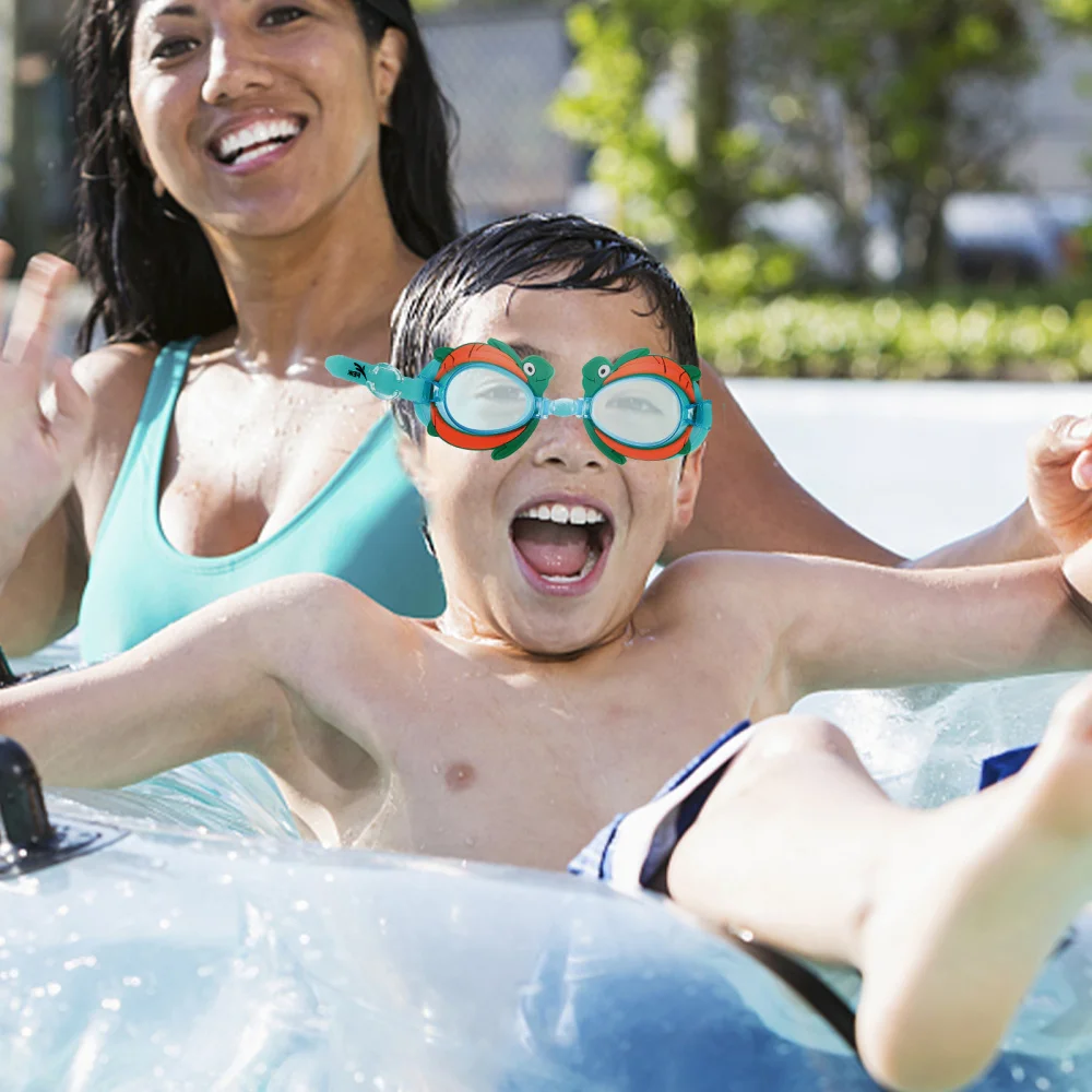 

1Pc Creative Tortoise Swimming Glasses Anti-fog Waterproof Spectacles (Green)