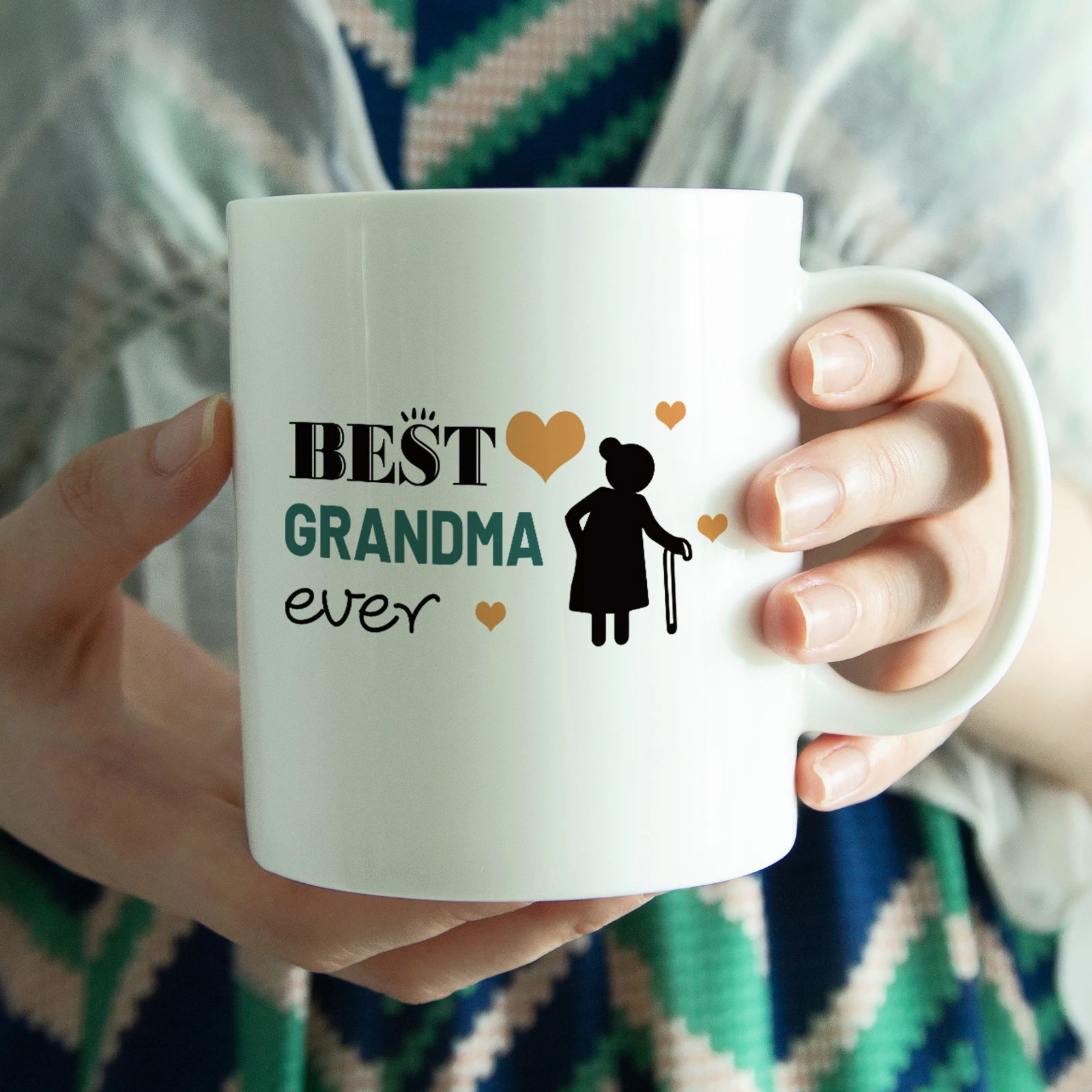

Best Grandma Ceramic Coffee Mug Cup Kitchen Milk Tea Breakfast Drinking Cup Nordic Decoration Home Gifts Mug 11oz