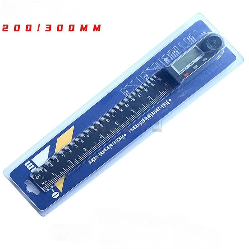 

Electronic Digital Display Angle Ruler Protractor Woodworking Ruler Angle Measuring Instrument 360 Degree Angle Ruler Plastic