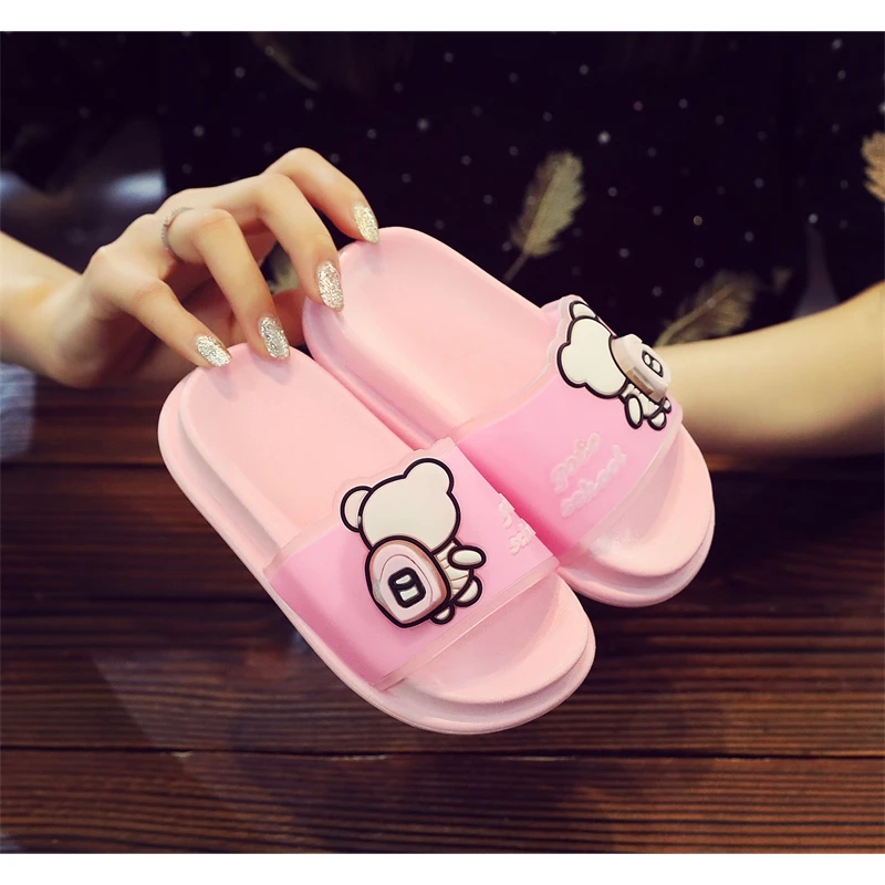 

2021 summer new children's slippers lovely home sandals non slip soft bottom bath sandals