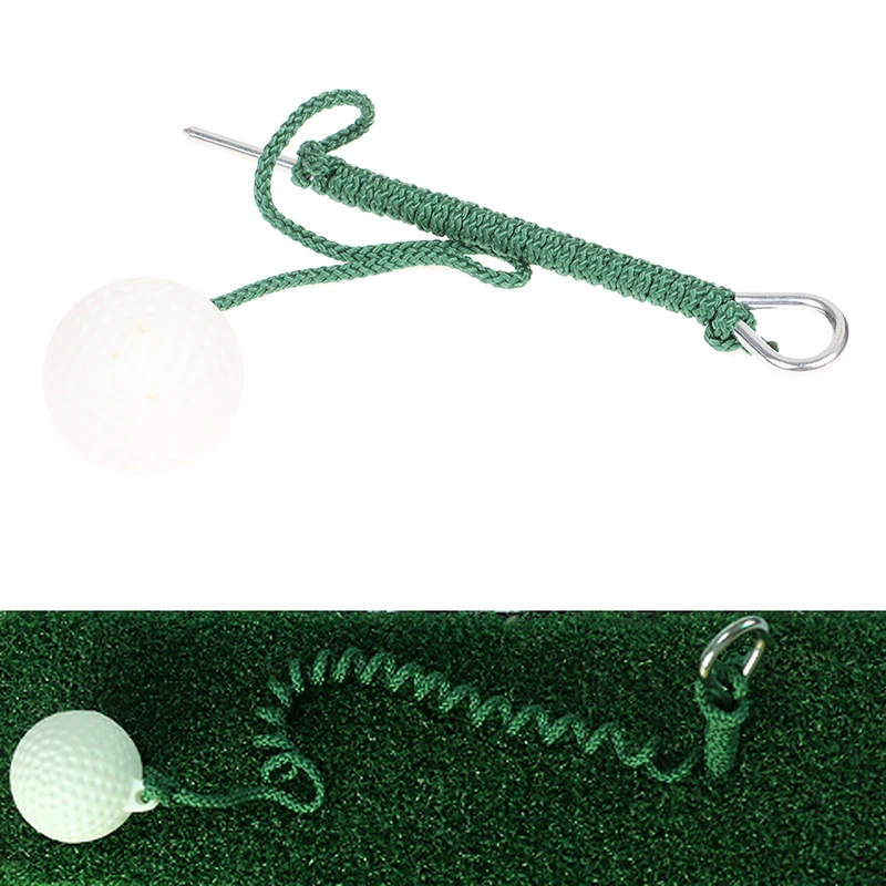 

Rope Golf Ball Hit Shot Putting Training Practice Aid Swing Sports Practice