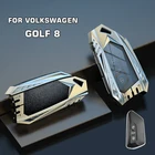 Чехол для автомобильного ключа из цинкового сплава для Volkswagen VW Golf 8 Mk8 2020 Skoda Octavia